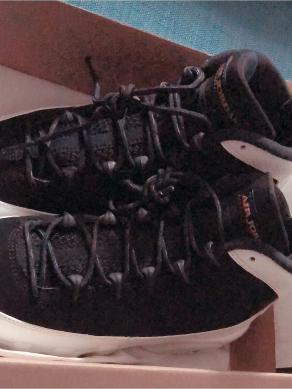 Kids Jordan’s  Black Athletic Sneakers with White Sole